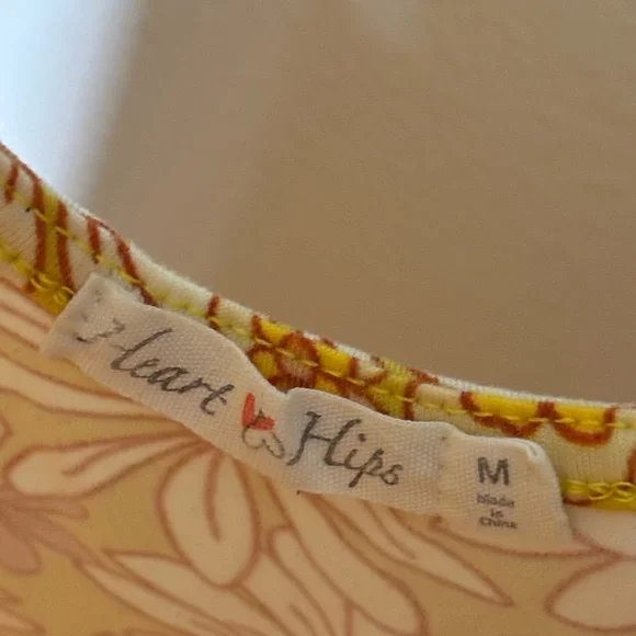 Heart Hips Yellow and Orange Floral Slip Dress - Picture 4 of 5